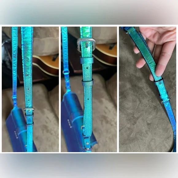 Rare NWOT Rebecca Minkoff Hudson Moto Iridescent Crossbody Shoulder Bag Purse - Picture 13 of 16